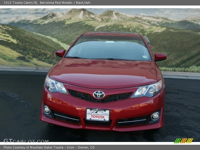 Barcelona Red Metallic / Black/Ash 2012 Toyota Camry SE