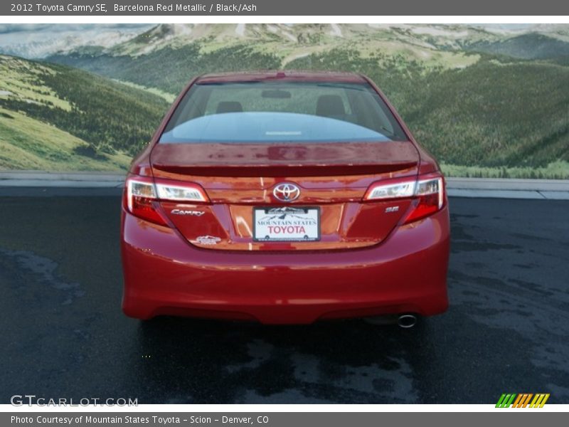 Barcelona Red Metallic / Black/Ash 2012 Toyota Camry SE