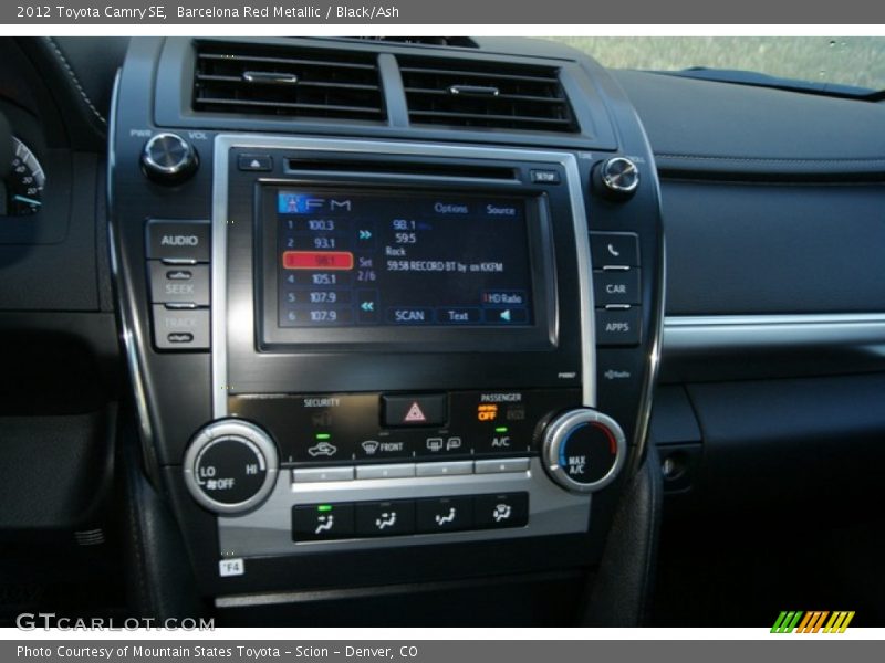 Barcelona Red Metallic / Black/Ash 2012 Toyota Camry SE