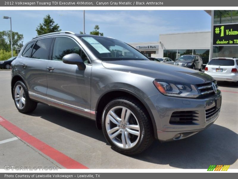 Canyon Gray Metallic / Black Anthracite 2012 Volkswagen Touareg TDI Executive 4XMotion
