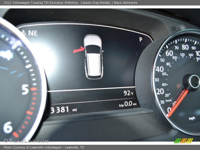 Canyon Gray Metallic / Black Anthracite 2012 Volkswagen Touareg TDI Executive 4XMotion