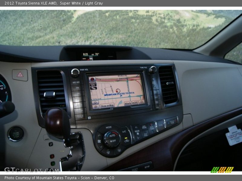 Super White / Light Gray 2012 Toyota Sienna XLE AWD