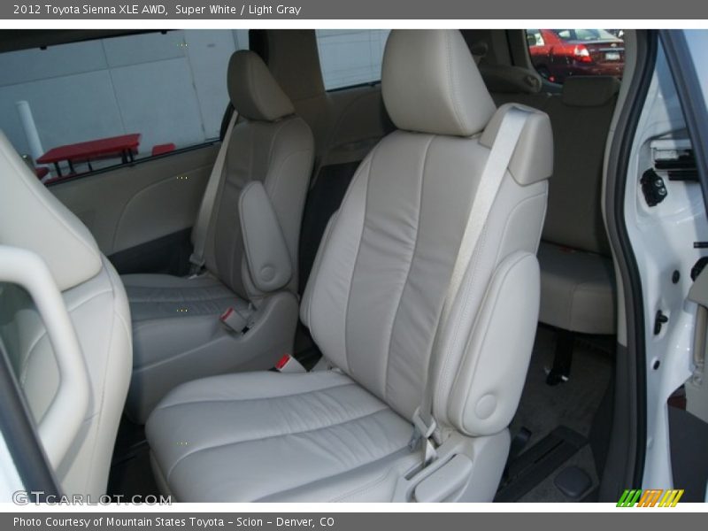 Super White / Light Gray 2012 Toyota Sienna XLE AWD