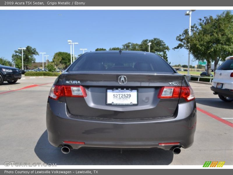 Grigio Metallic / Ebony 2009 Acura TSX Sedan