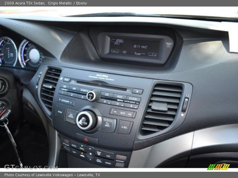 Grigio Metallic / Ebony 2009 Acura TSX Sedan