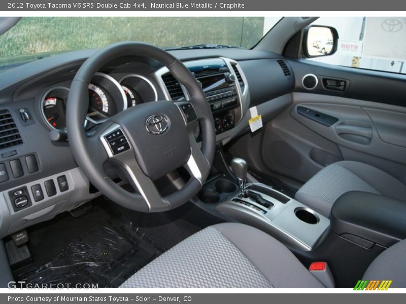 Nautical Blue Metallic / Graphite 2012 Toyota Tacoma V6 SR5 Double Cab 4x4