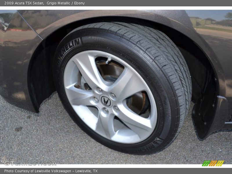 Grigio Metallic / Ebony 2009 Acura TSX Sedan
