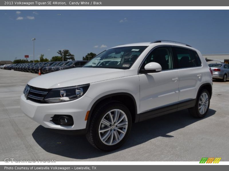 Candy White / Black 2013 Volkswagen Tiguan SE 4Motion