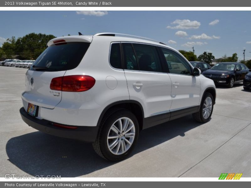 Candy White / Black 2013 Volkswagen Tiguan SE 4Motion