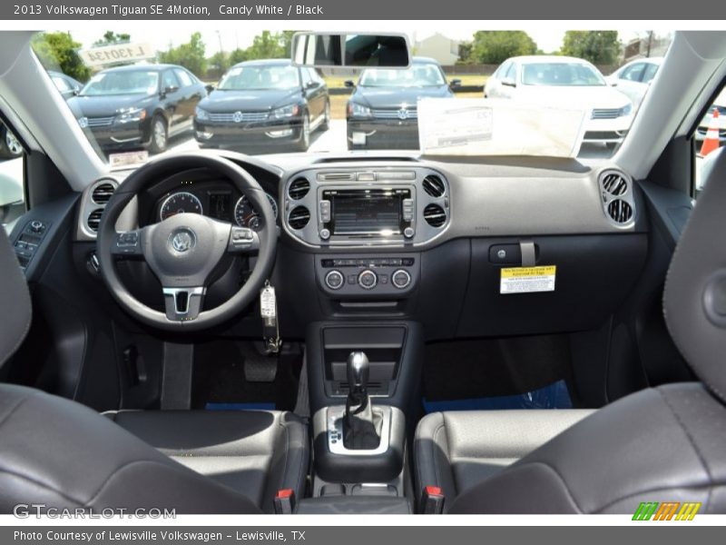 Candy White / Black 2013 Volkswagen Tiguan SE 4Motion
