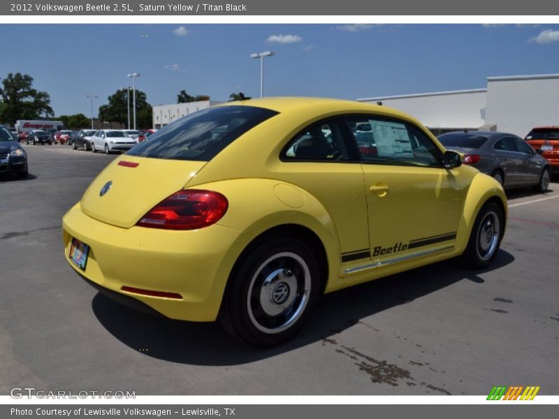 Saturn Yellow / Titan Black 2012 Volkswagen Beetle 2.5L