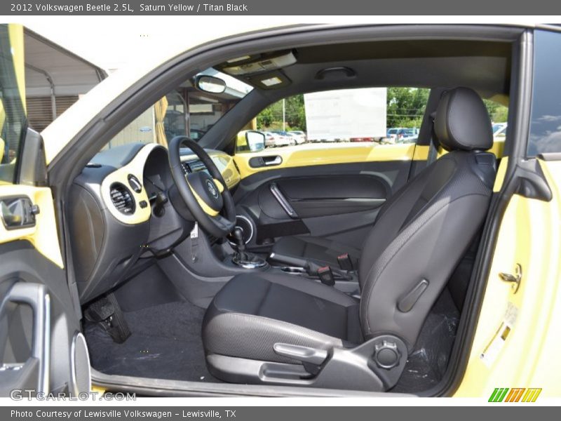 Saturn Yellow / Titan Black 2012 Volkswagen Beetle 2.5L