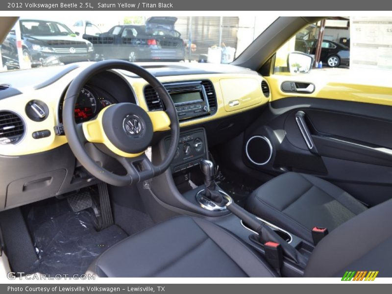 Saturn Yellow / Titan Black 2012 Volkswagen Beetle 2.5L