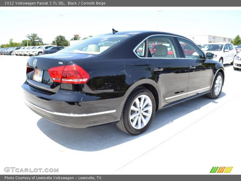Black / Cornsilk Beige 2012 Volkswagen Passat 2.5L SEL