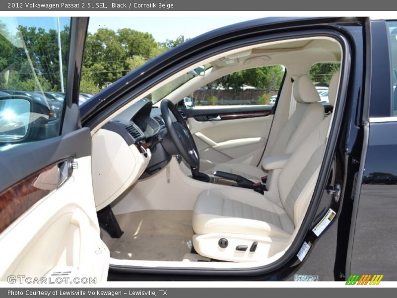 Black / Cornsilk Beige 2012 Volkswagen Passat 2.5L SEL