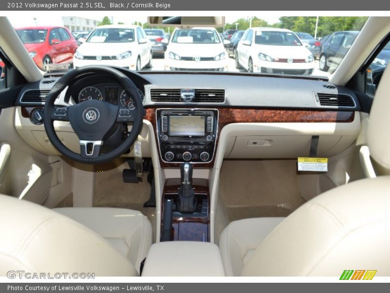 Black / Cornsilk Beige 2012 Volkswagen Passat 2.5L SEL