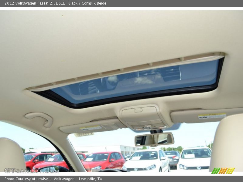 Black / Cornsilk Beige 2012 Volkswagen Passat 2.5L SEL
