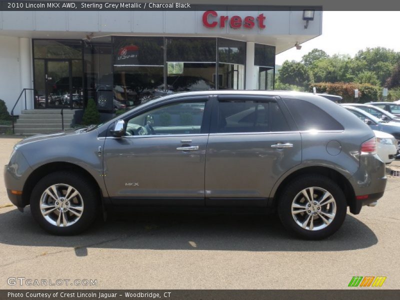 Sterling Grey Metallic / Charcoal Black 2010 Lincoln MKX AWD