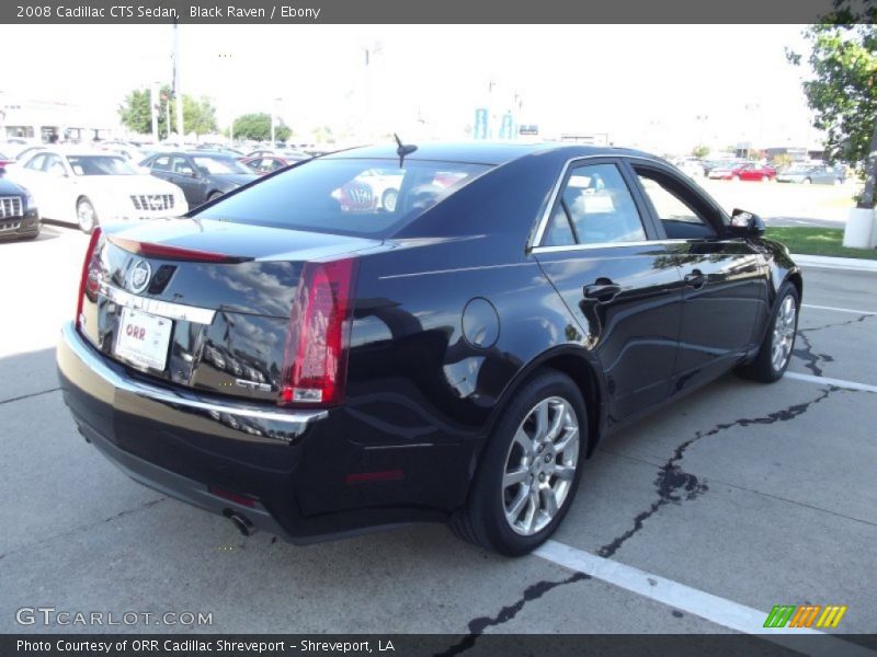 Black Raven / Ebony 2008 Cadillac CTS Sedan