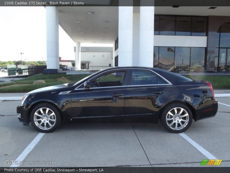 Black Raven / Ebony 2008 Cadillac CTS Sedan