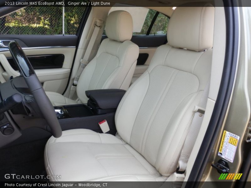  2013 MKS EcoBoost AWD Light Dune Interior