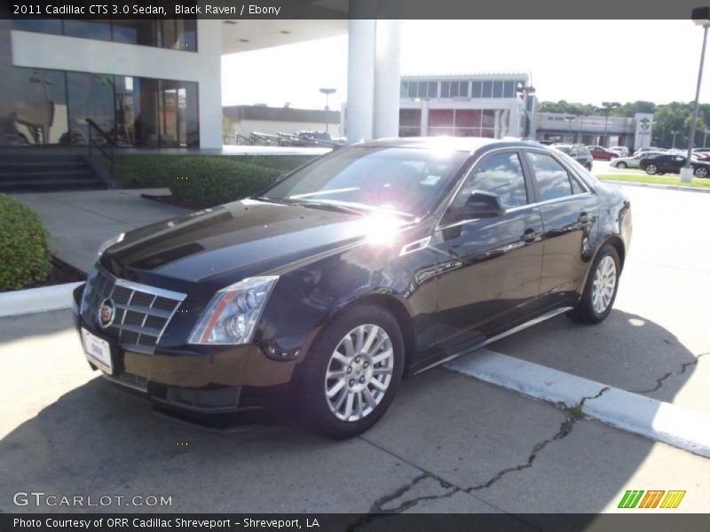 Black Raven / Ebony 2011 Cadillac CTS 3.0 Sedan