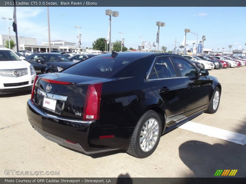 Black Raven / Ebony 2011 Cadillac CTS 3.0 Sedan