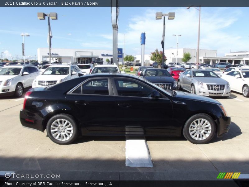 Black Raven / Ebony 2011 Cadillac CTS 3.0 Sedan