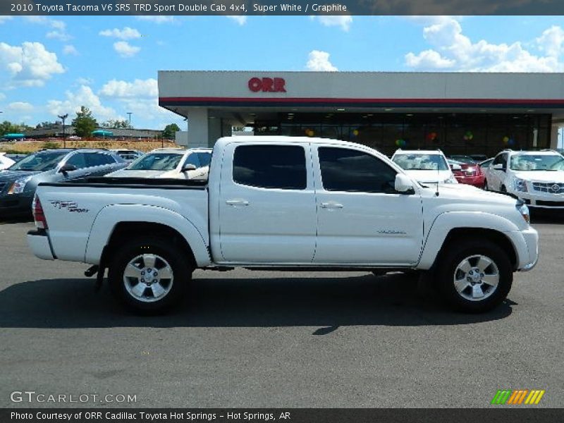 Super White / Graphite 2010 Toyota Tacoma V6 SR5 TRD Sport Double Cab 4x4