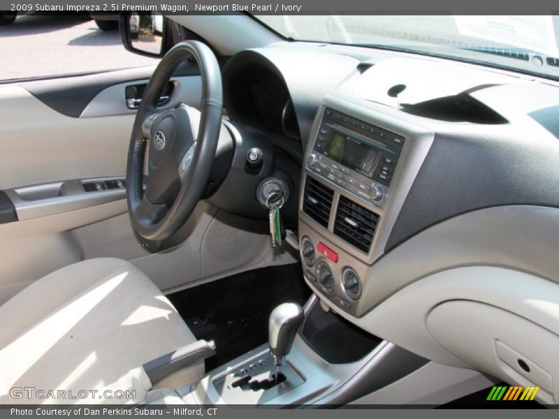 Newport Blue Pearl / Ivory 2009 Subaru Impreza 2.5i Premium Wagon