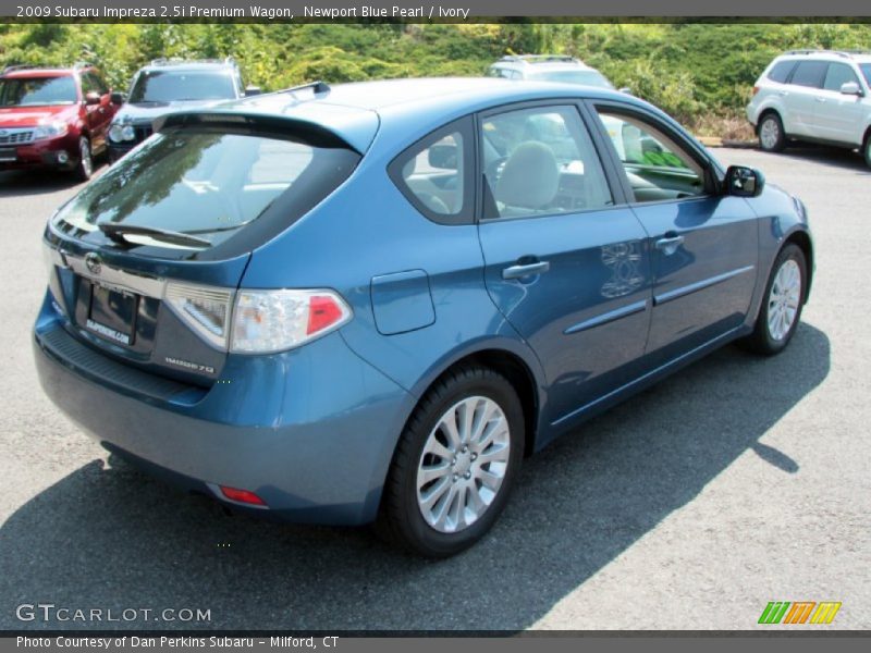 Newport Blue Pearl / Ivory 2009 Subaru Impreza 2.5i Premium Wagon