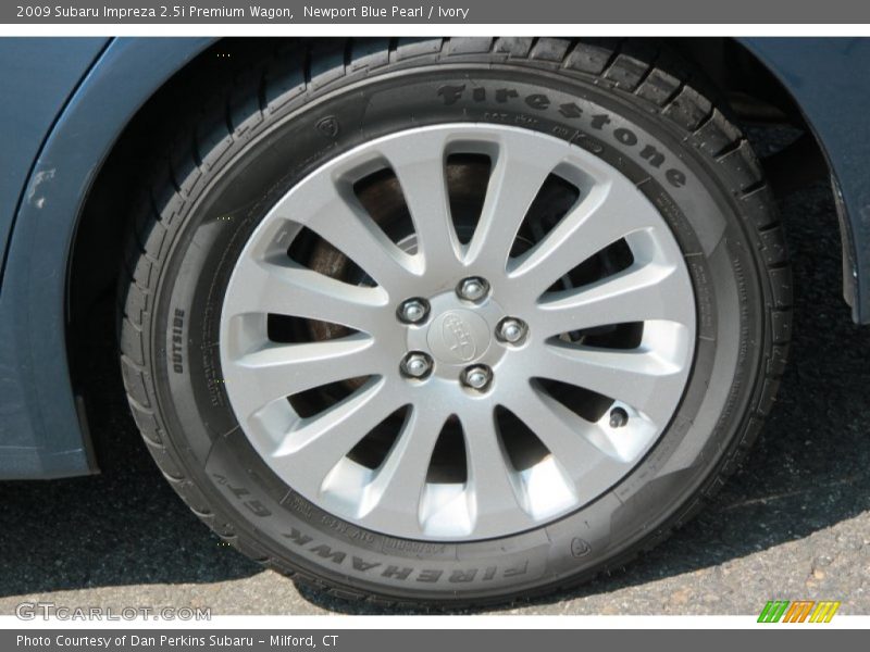 Newport Blue Pearl / Ivory 2009 Subaru Impreza 2.5i Premium Wagon