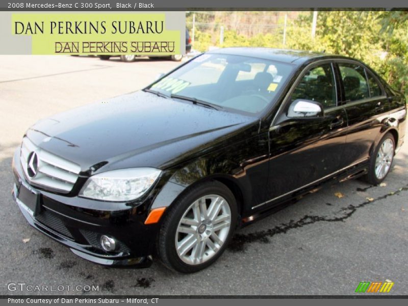 Black / Black 2008 Mercedes-Benz C 300 Sport