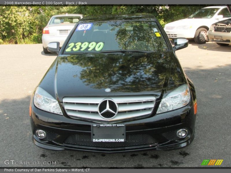 Black / Black 2008 Mercedes-Benz C 300 Sport
