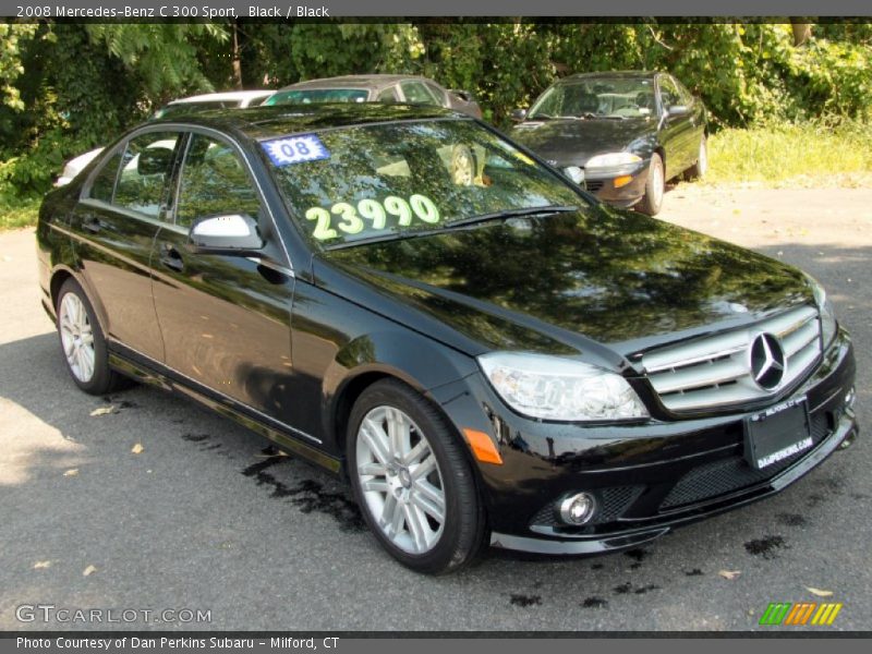Black / Black 2008 Mercedes-Benz C 300 Sport