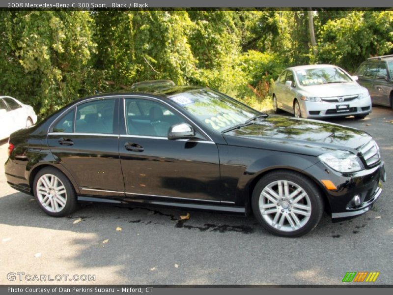 Black / Black 2008 Mercedes-Benz C 300 Sport