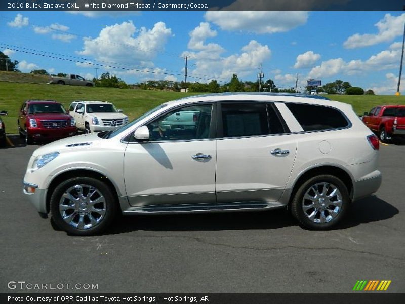 White Diamond Tricoat / Cashmere/Cocoa 2010 Buick Enclave CXL