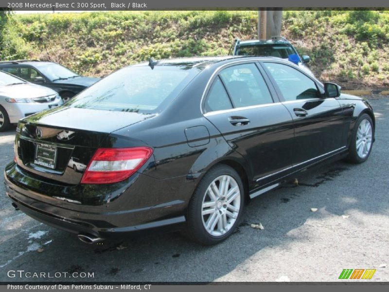 Black / Black 2008 Mercedes-Benz C 300 Sport
