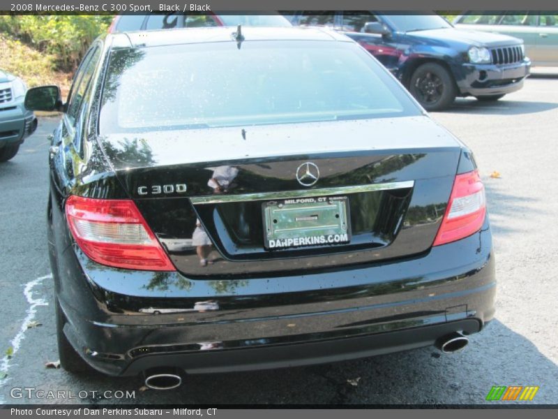 Black / Black 2008 Mercedes-Benz C 300 Sport