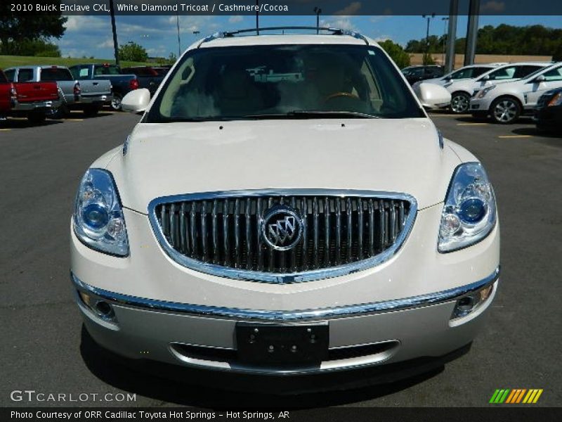 White Diamond Tricoat / Cashmere/Cocoa 2010 Buick Enclave CXL