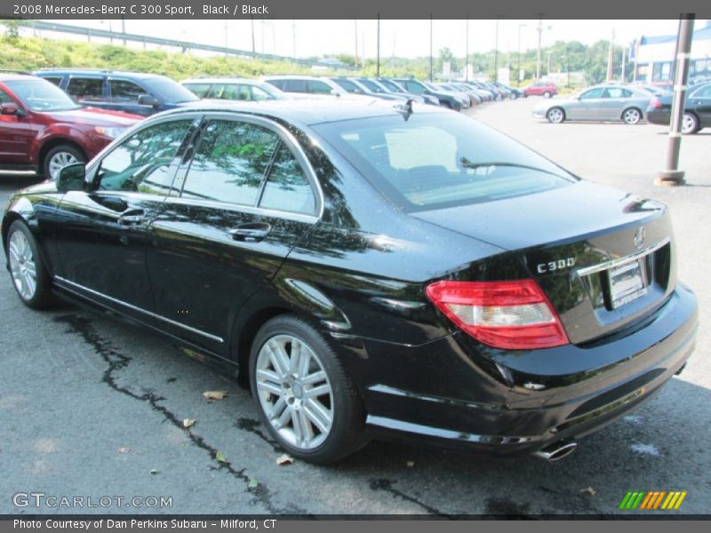 Black / Black 2008 Mercedes-Benz C 300 Sport