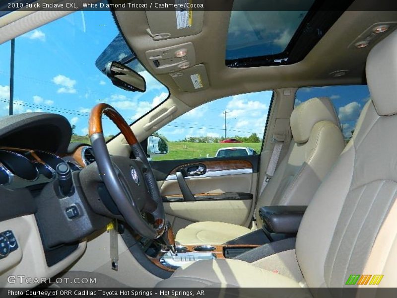 White Diamond Tricoat / Cashmere/Cocoa 2010 Buick Enclave CXL