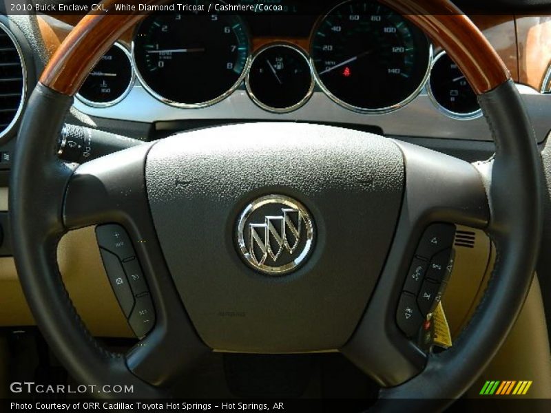 White Diamond Tricoat / Cashmere/Cocoa 2010 Buick Enclave CXL