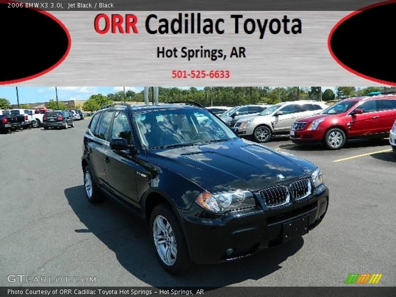 Jet Black / Black 2006 BMW X3 3.0i
