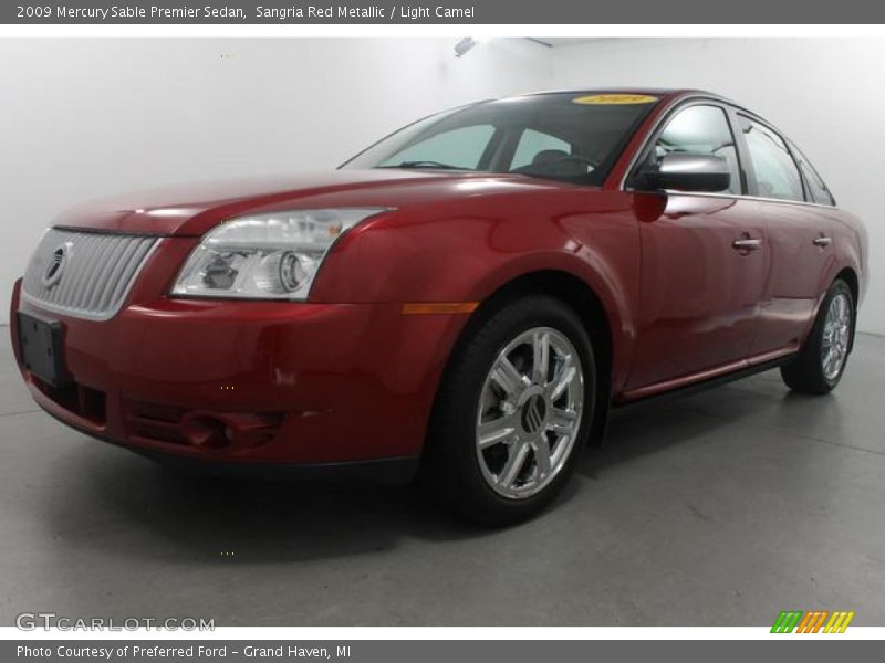 Sangria Red Metallic / Light Camel 2009 Mercury Sable Premier Sedan
