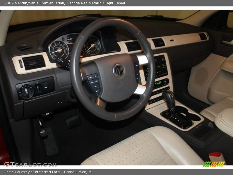 Sangria Red Metallic / Light Camel 2009 Mercury Sable Premier Sedan