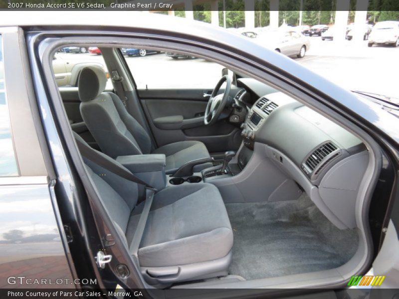 Graphite Pearl / Gray 2007 Honda Accord SE V6 Sedan