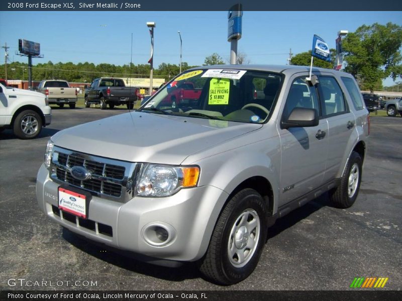 Silver Metallic / Stone 2008 Ford Escape XLS