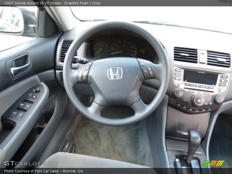 Graphite Pearl / Gray 2007 Honda Accord SE V6 Sedan