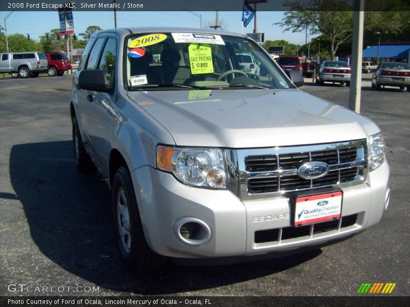 Silver Metallic / Stone 2008 Ford Escape XLS
